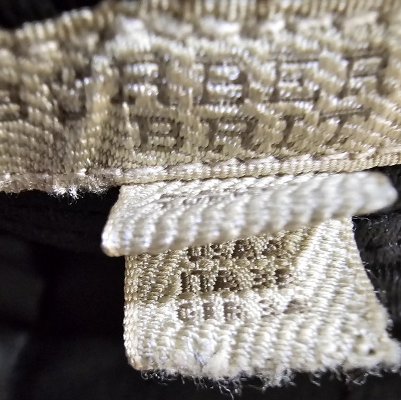 Vintage Burberry Brit Black leather coated denim skirt - Picture 3 of 7